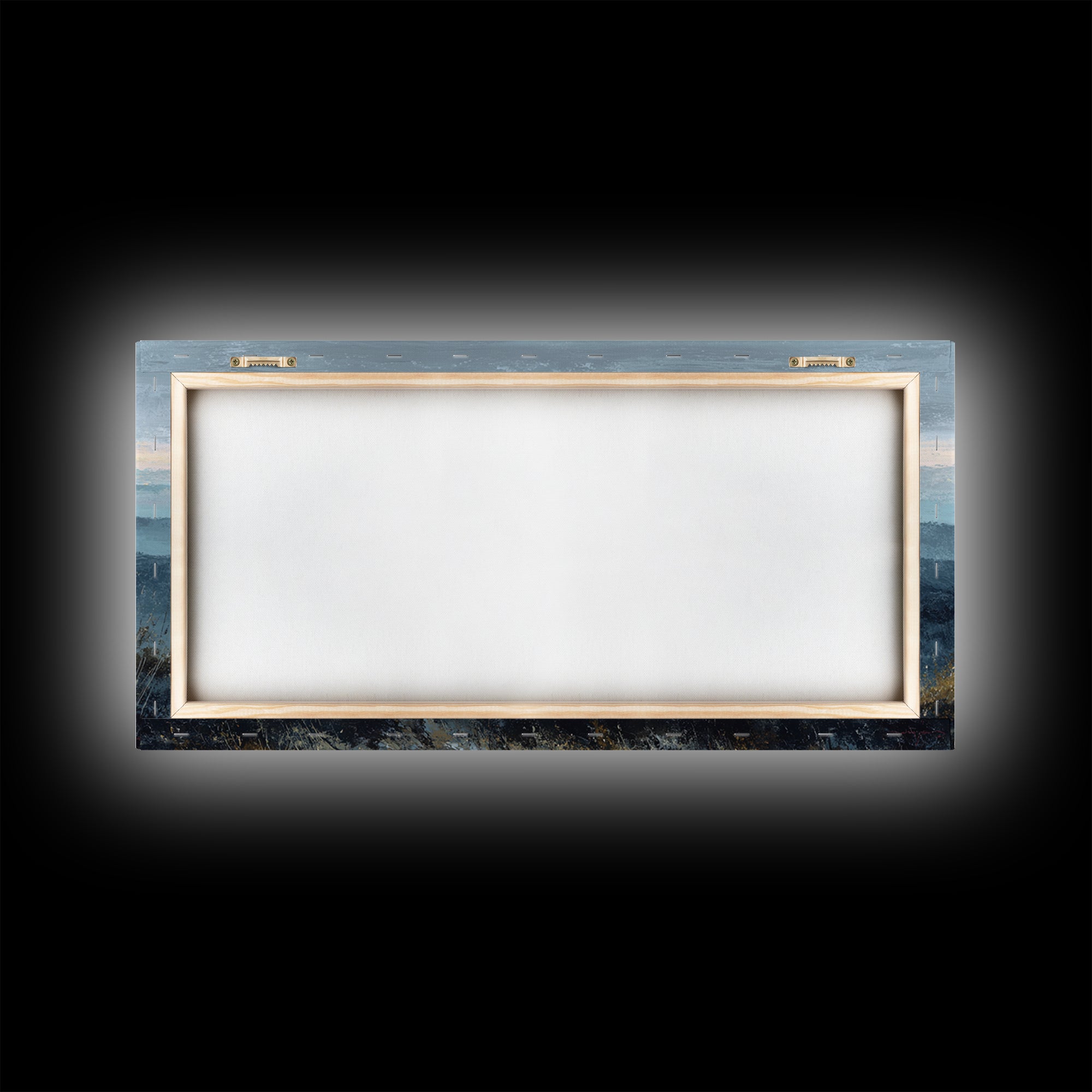 Soft Mountain Horizon Framed Canvas Print, Guest Bedroom Art, Fine Art Print, Bedroom Decor, Fine Art, Guest, Poster, GBA-2x1-27