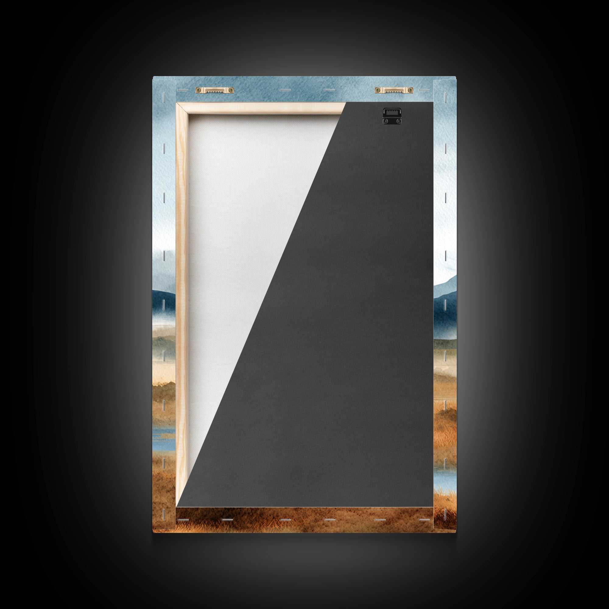 Soft Mountain Horizon Canvas Print, Guest Bedroom Art, Minimalist Decor, Bedroom Decor, Fine Art, Guest, Digital Print, GBA-2x3-39