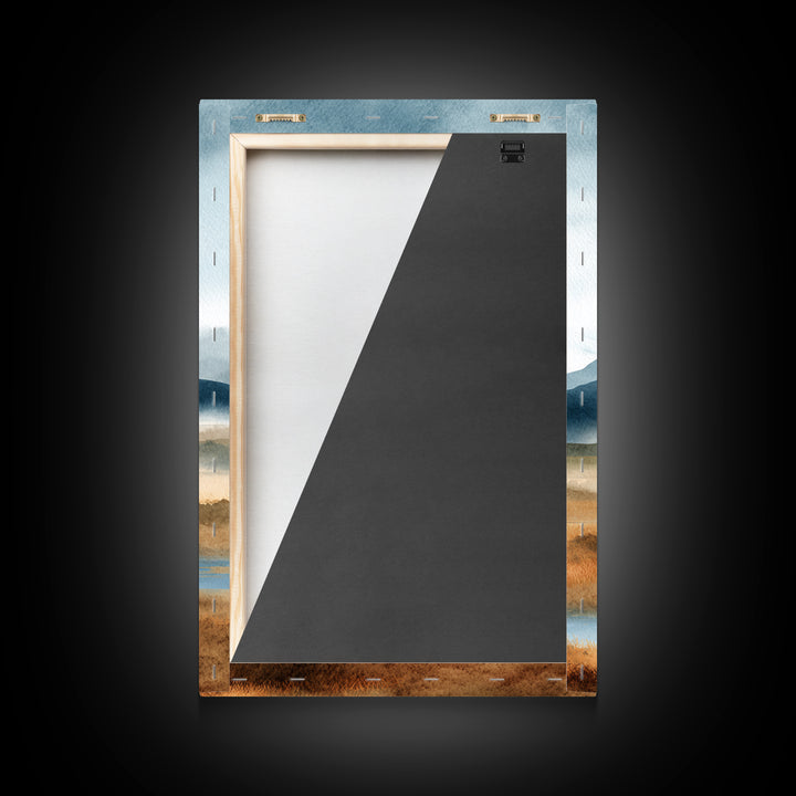 Soft Mountain Horizon Canvas Print, Guest Bedroom Art, Minimalist Decor, Bedroom Decor, Fine Art, Guest, Digital Print, GBA-2x3-39