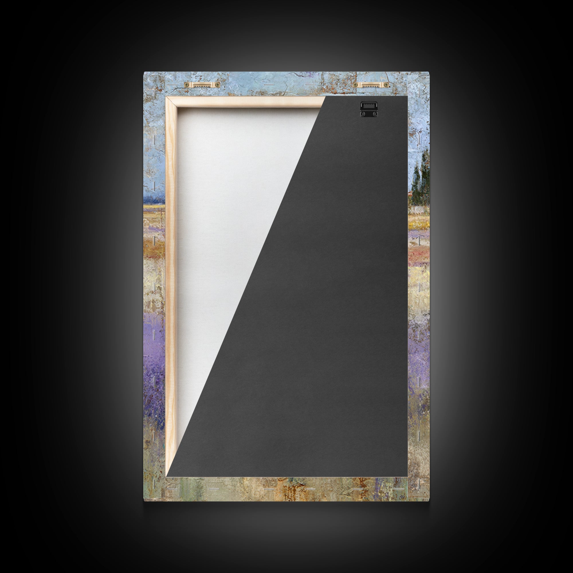 Lavender Field under Pale Sky Framed Canvas Print, Guest Bedroom Art, Home, Bedroom Decor, Fine Art, Guest, Bedroom Wall Art, GBA-2x3-75