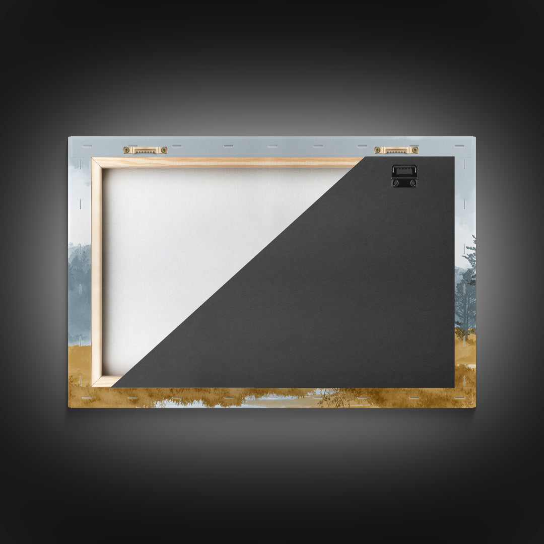 Monochrome Forest Silhouette Canvas Print, Guest Bedroom Art, Pink Wall Art, Bedroom Decor, Fine Art, Guest, New Home, GBA-3x2-17