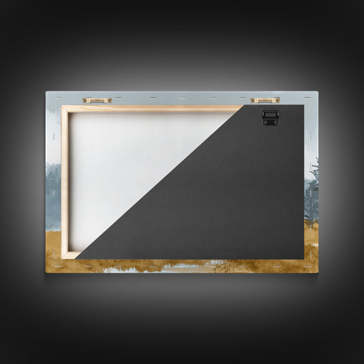 Monochrome Forest Silhouette Canvas Print, Guest Bedroom Art, Pink Wall Art, Bedroom Decor, Fine Art, Guest, New Home, GBA-3x2-17