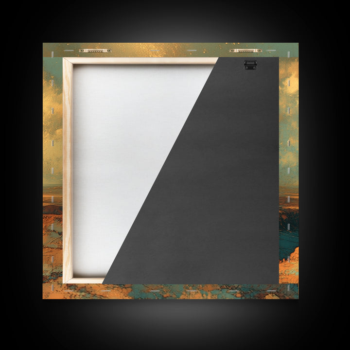 Serene Desert Horizon Canvas Print, General Fine Art, Gallery Decor, Living Room Decor, Fine Art, Wall Art, Home Decor, GEN-1x1-17