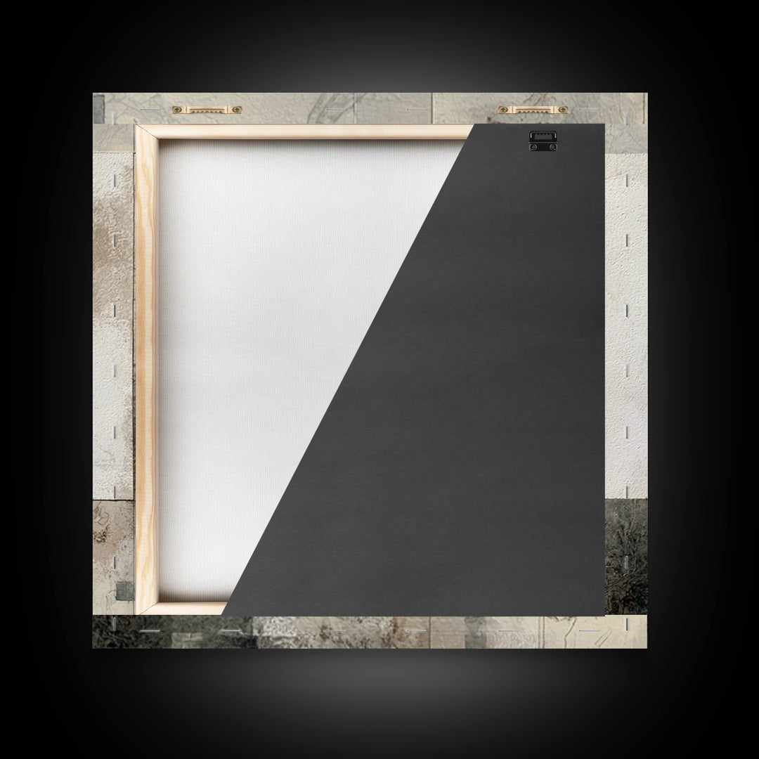 Large Neutral Floral Study Framed Canvas Print, General Fine Art, Wall Hanging, Living Room Decor, Oil Painting, GEN-1x1-2