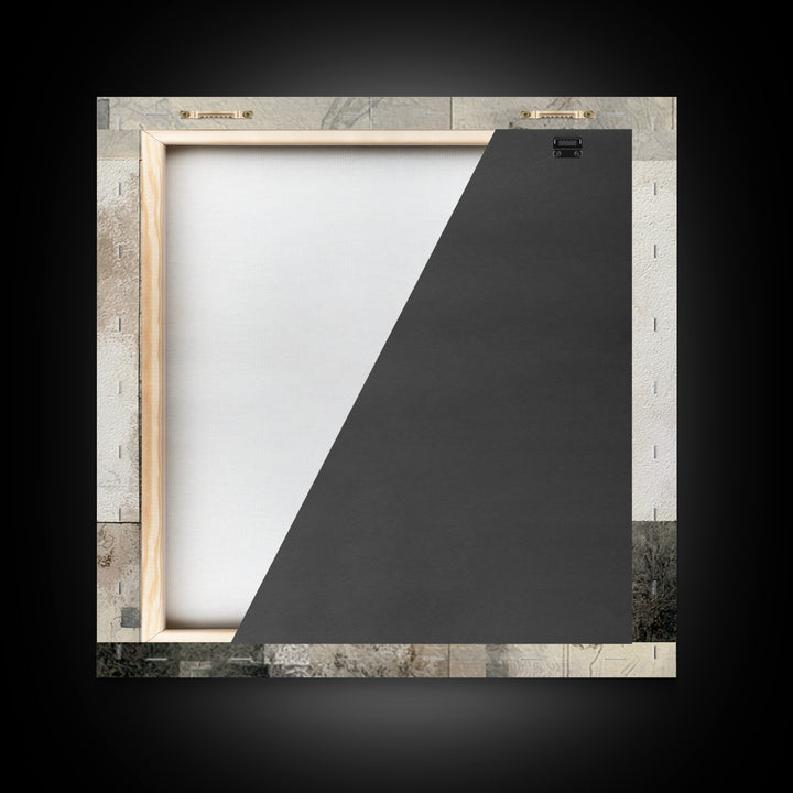 Large Neutral Floral Study Framed Canvas Print, General Fine Art, Wall Hanging, Living Room Decor, Oil Painting, GEN-1x1-2