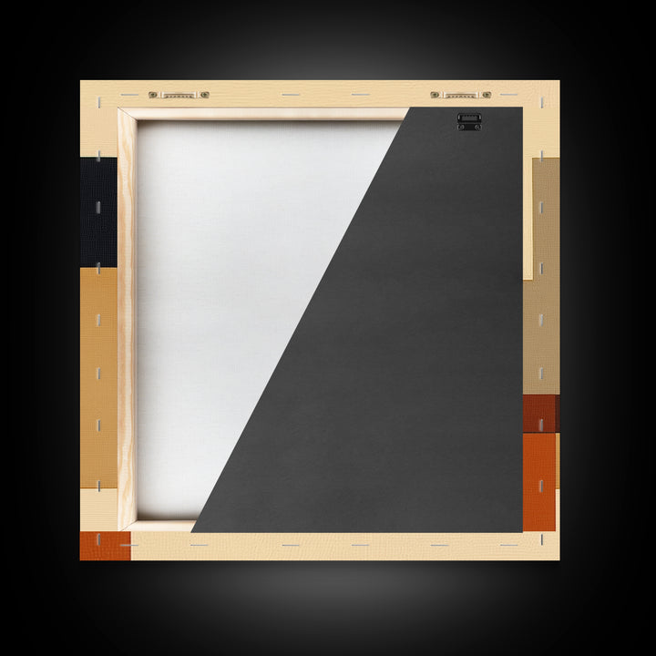 Modern Geometric Composition Framed Canvas Print, General Fine Art, Digital Print, Living Room Decor, Abstract Art, GEN-1x1-34