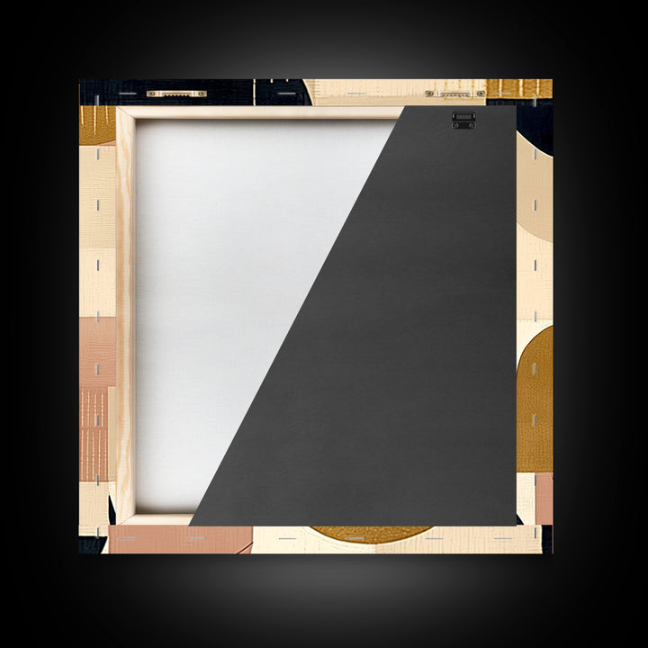 Earthy Plaster Texture Abstract Framed Canvas Print, General Fine Art, Large Wall Art, Living Room Decor, Abstract Art, GEN-1x1-39