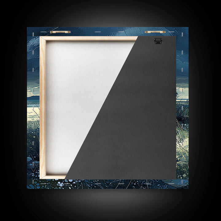 Quiet Abstract Landscape Canvas Print, General Fine Art, Room Decor, Living Room Decor, Fine Art, Digital Prints, GEN-1x1-49