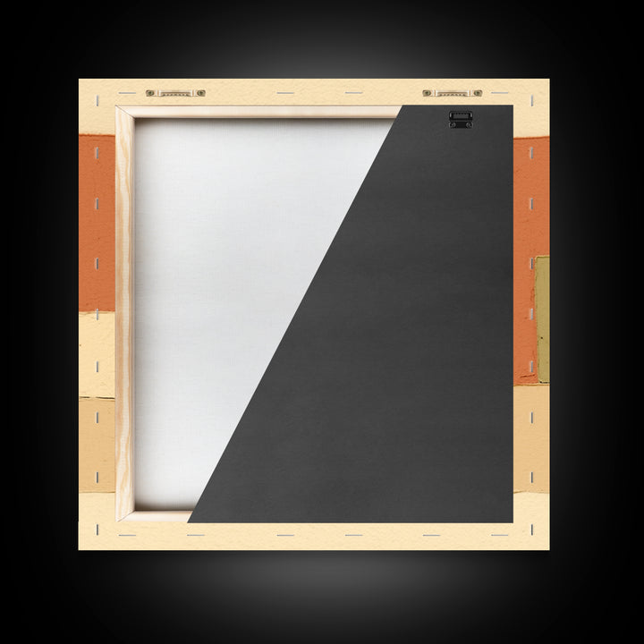 Minimal Black Line Figure on Textured Paper Canvas Print, General Fine Art, Bedroom Decor, Living Room Decor, GEN-1x1-51