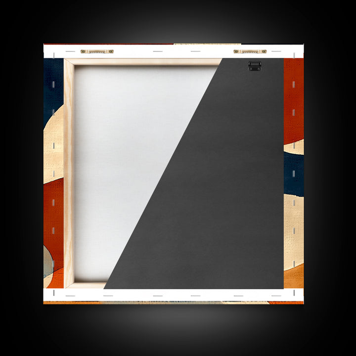 Warm Terracotta Abstract Canvas Print, General Fine Art, Bedroom Decor, Living Room Decor, Abstract Art, Minimalist Decor, GEN-1x1-54