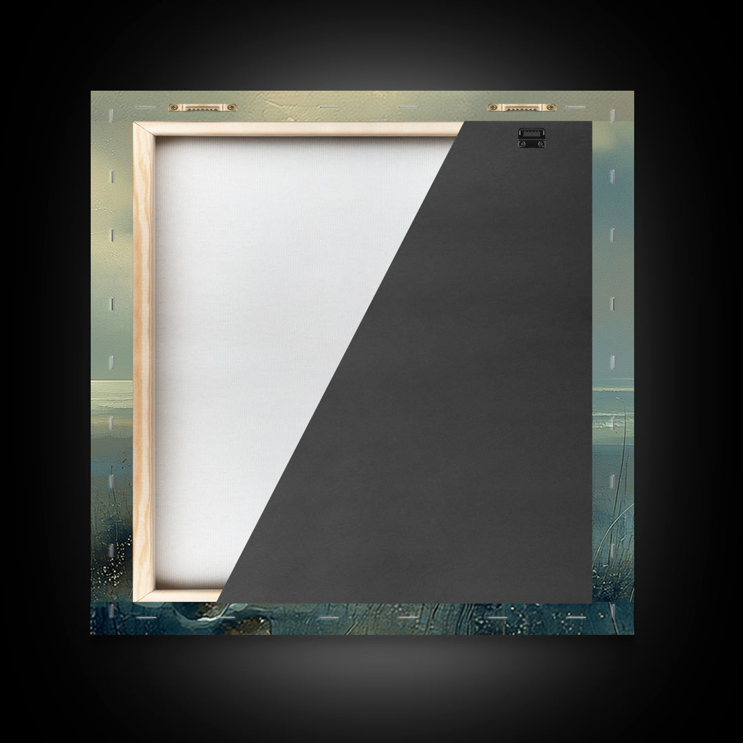 Quiet Abstract Landscape Canvas Print, General Fine Art, Decor, Living Room Decor, Fine Art, Digital Wall Art, GEN-1x1-97