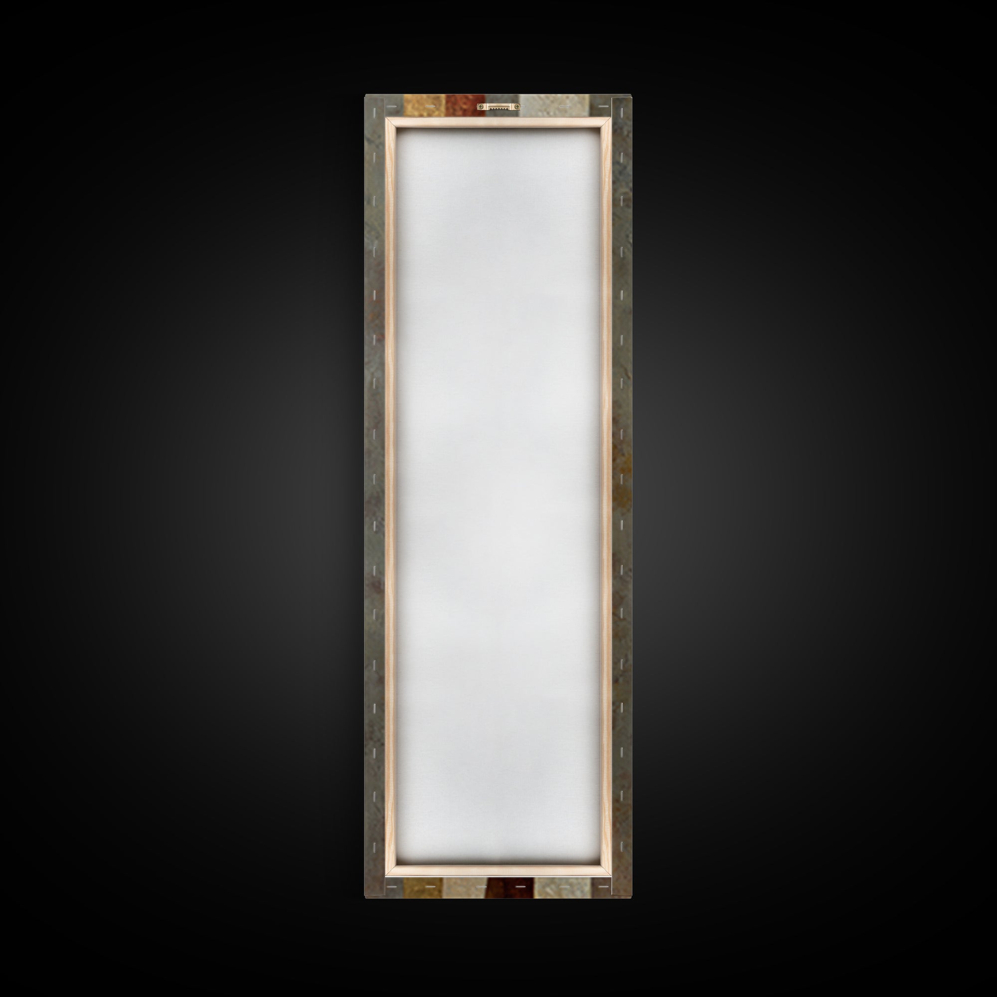 Earthy Plaster Texture Abstract Framed Canvas Print, General Fine Art, Neutral Decor, Living Room Decor, Fine Art, GEN-1x3-75