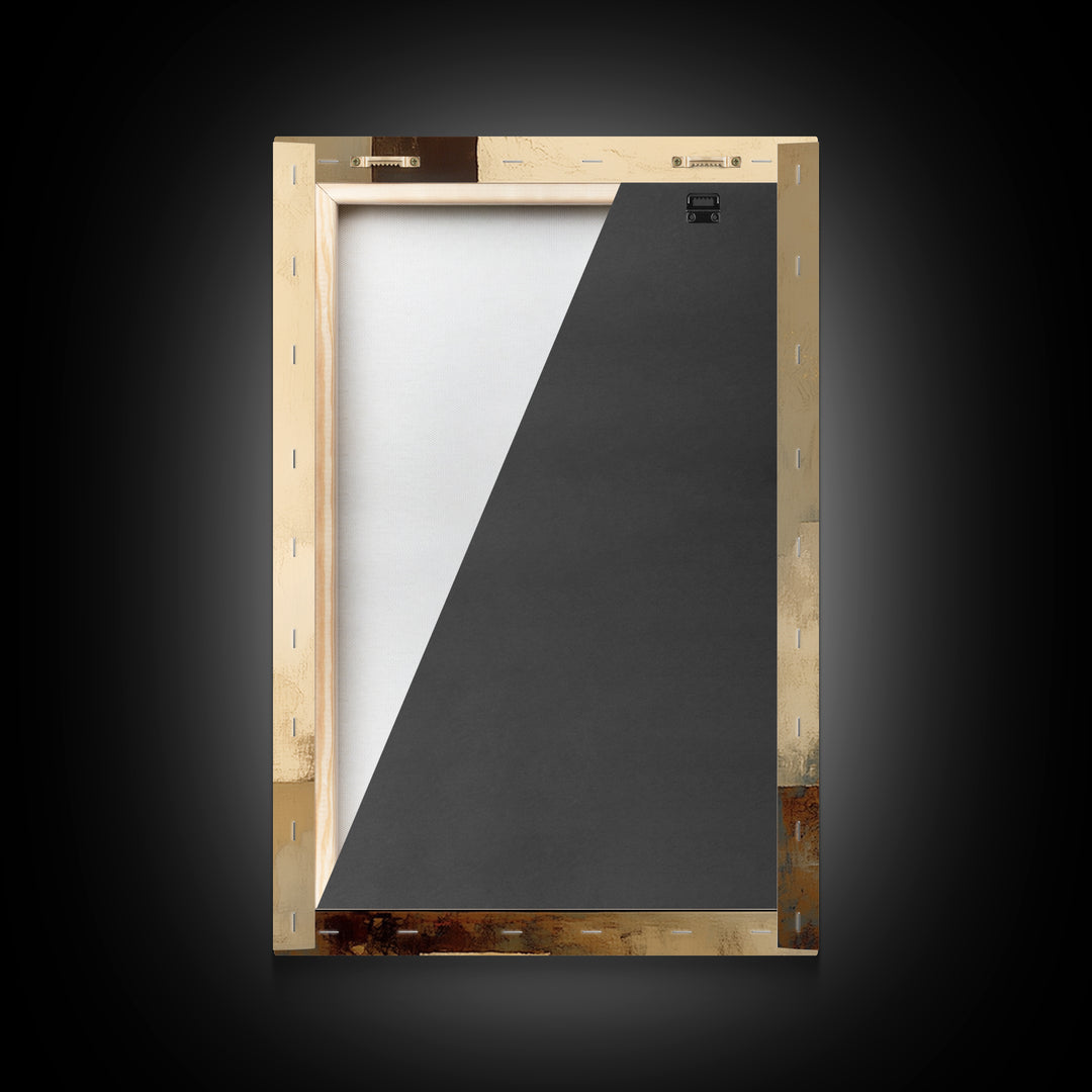 Earthy Plaster Texture Abstract Framed Canvas Print, General Fine Art, Digital Art, Living Room Decor, Fine Art, GEN-2x3-47