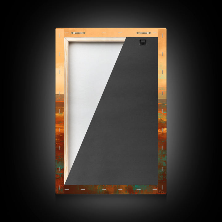 Serene Desert Horizon Framed Canvas Print, General Fine Art, Digital Wall Art, Living Room Decor, Fine Art, Neutral Decor, GEN-2x3-97
