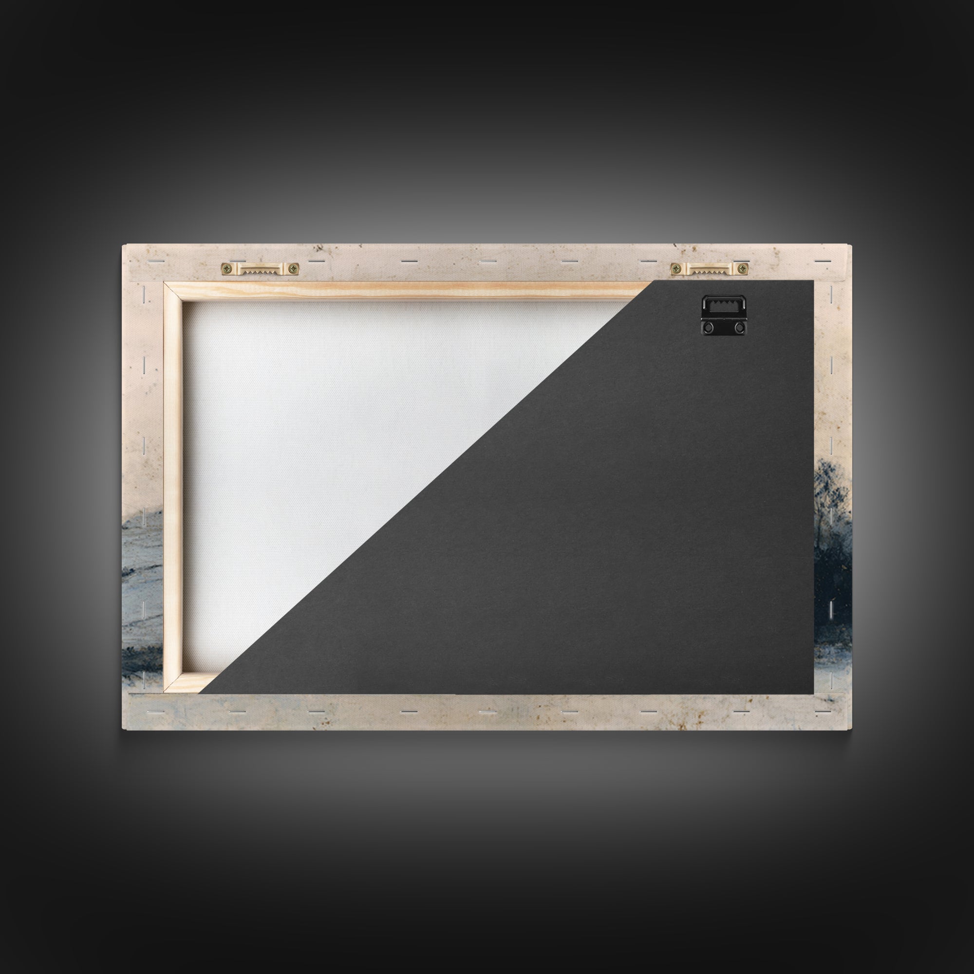 Minimal Black Line Figure on Textured Paper Framed Canvas Print, General Fine Art, Luxury Decor, Living Room Decor, Fine Art, GEN-3x2-79