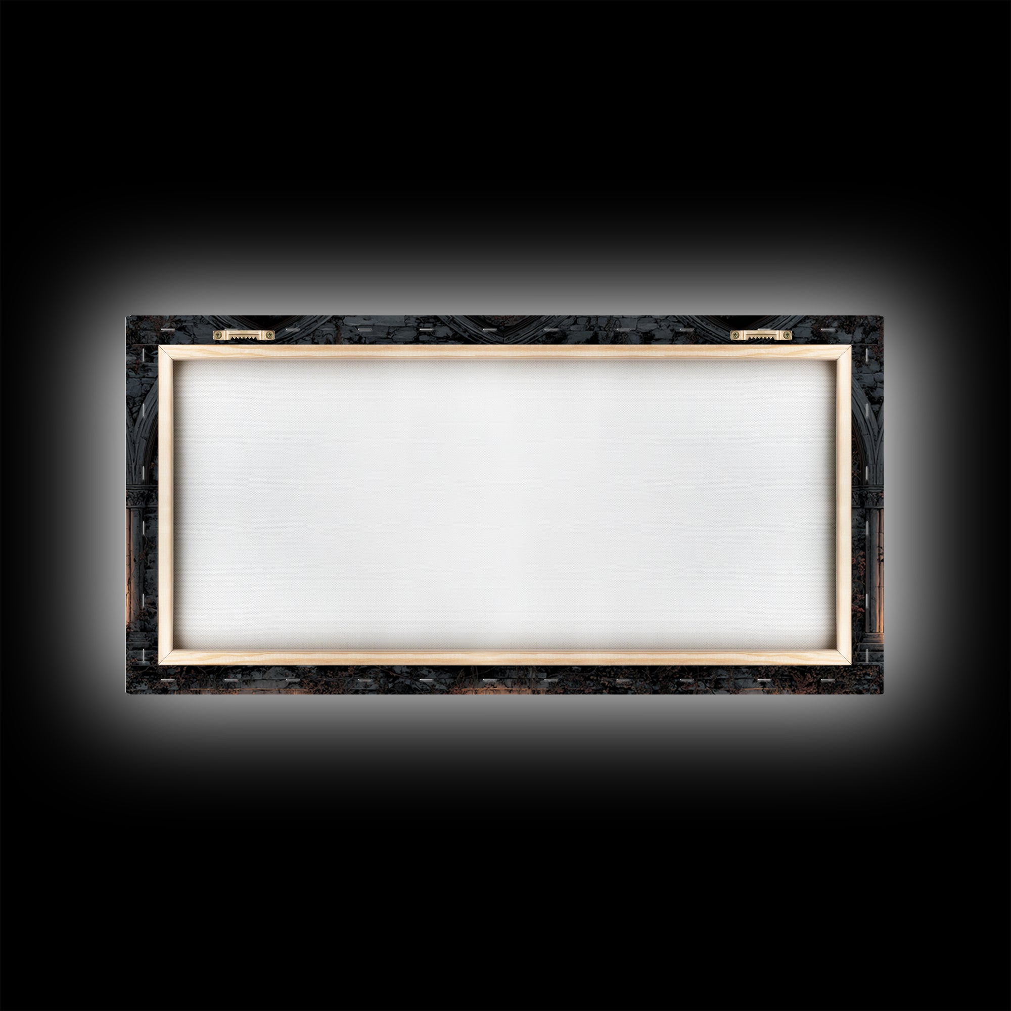 Gothic Archway Filled Framed Canvas Print, Gothic Art, Gothic Home Decor, Living Room Decor, Gothic, Gothic Wall Decor, GOT-2x1-55