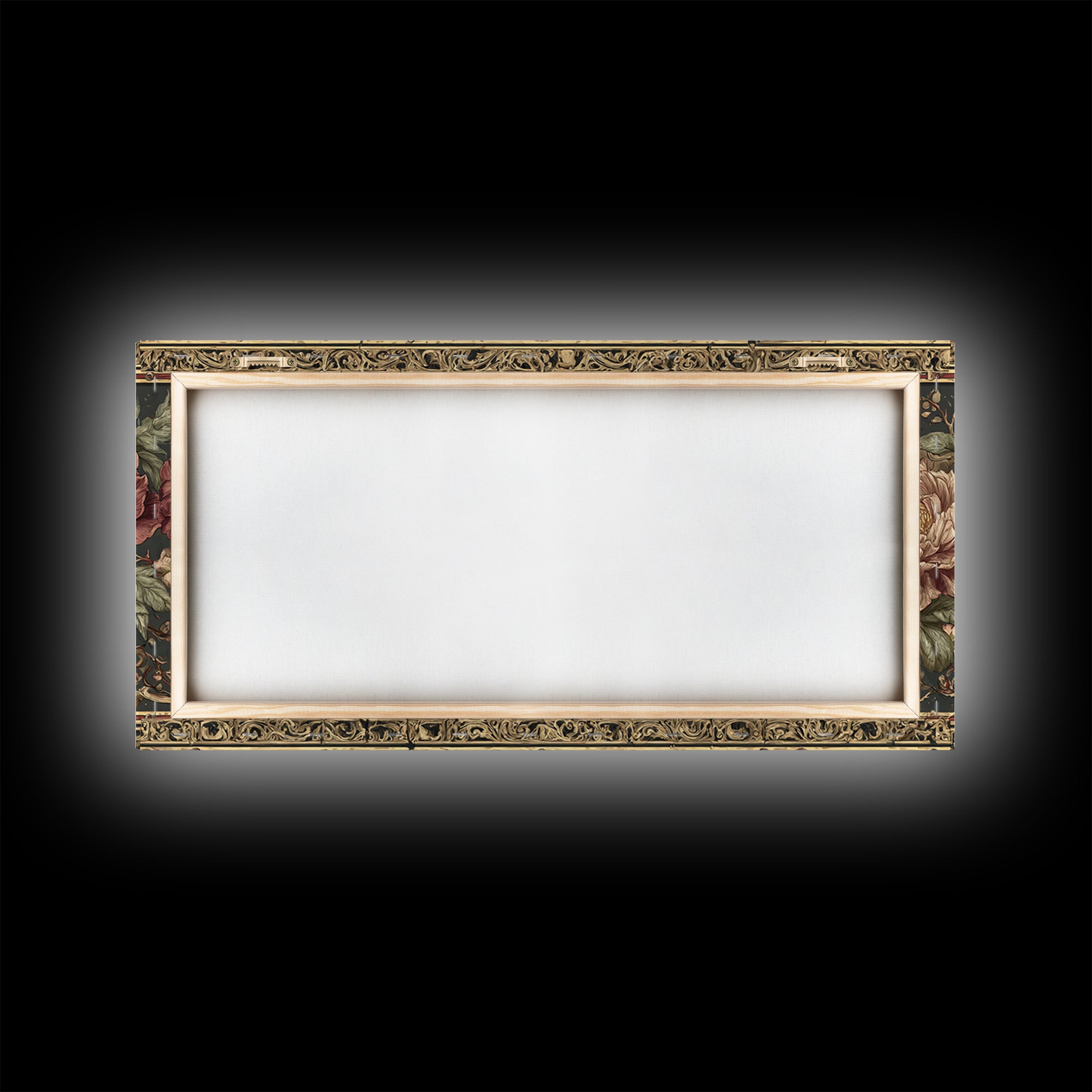 Medieval Illuminated Border Framed Canvas Print, Gothic Art, Whimsigoth Decor, Living Room Decor, Gothic, Witchy Home Decor, GOT-2x1-84