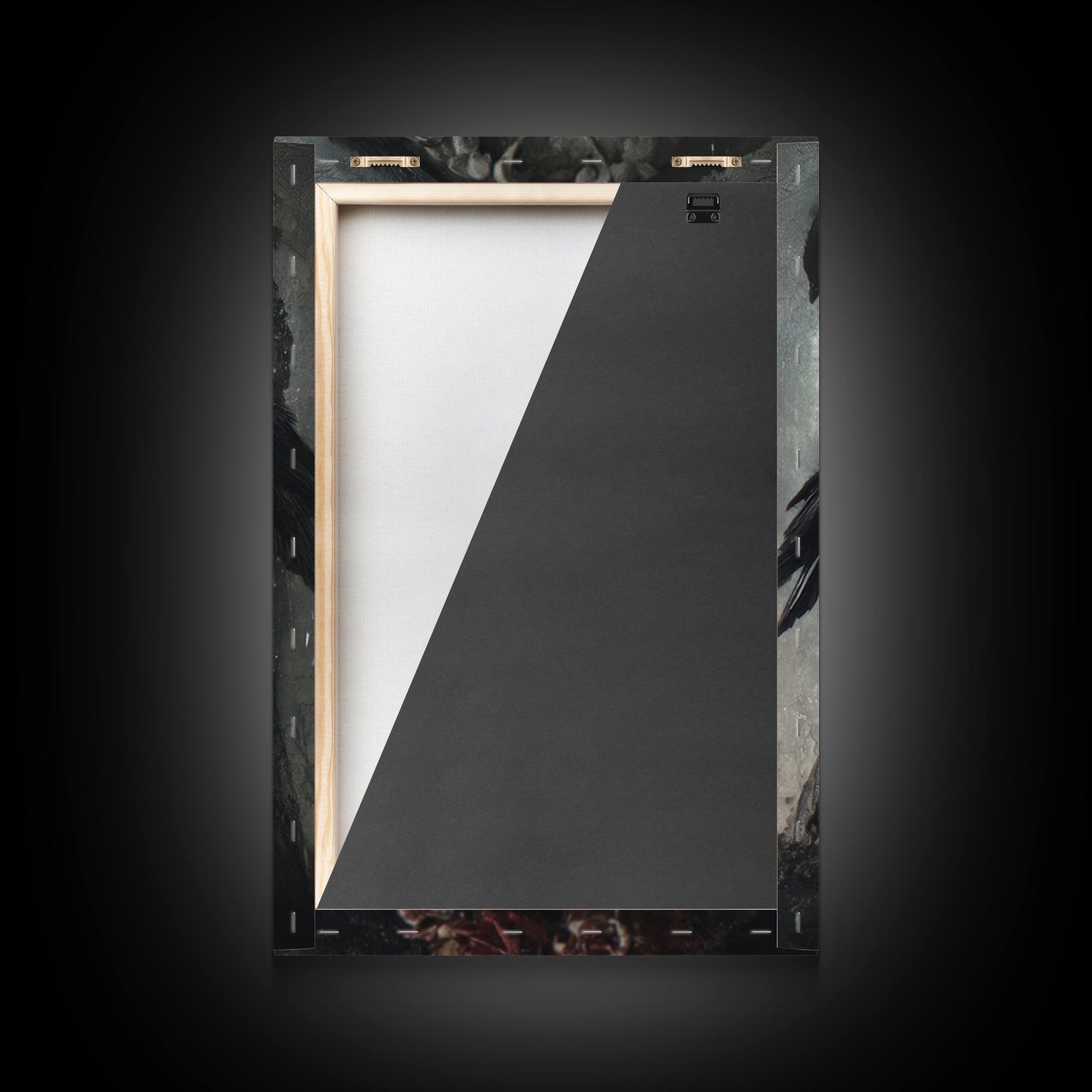 Vampire Inspired Portrait with Pale Skin and Framed Canvas Print, Gothic Art, Gothic, Living Room Decor, Fine Art, Gothic, GOT-2x3-90