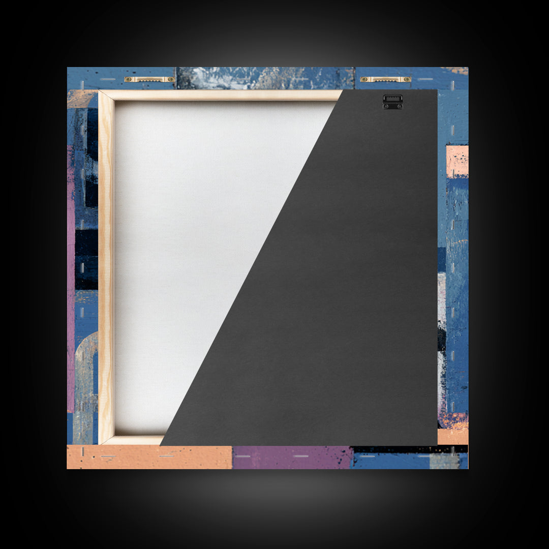 Scoreboard Numbers as Abstract Design Framed Canvas Print, Game Room Art, Wall Decor, Game Room Decor, Fine Art, Play, GRA-1x1-48
