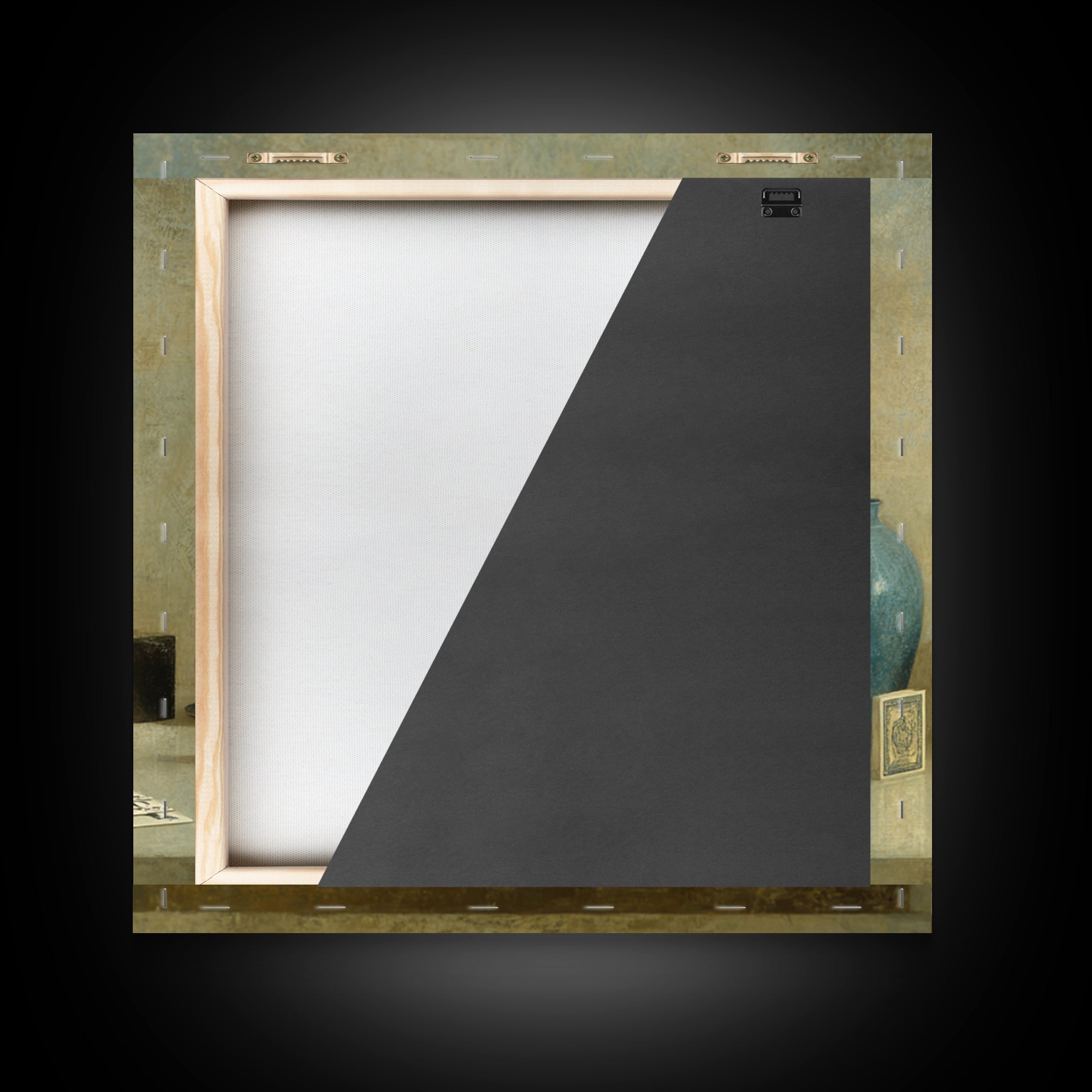 Blackjack Table Still Life Without Words Framed Canvas Print, Game Room Art, Playroom Wall Decor, Game Room Decor, Play, GRA-1x1-68