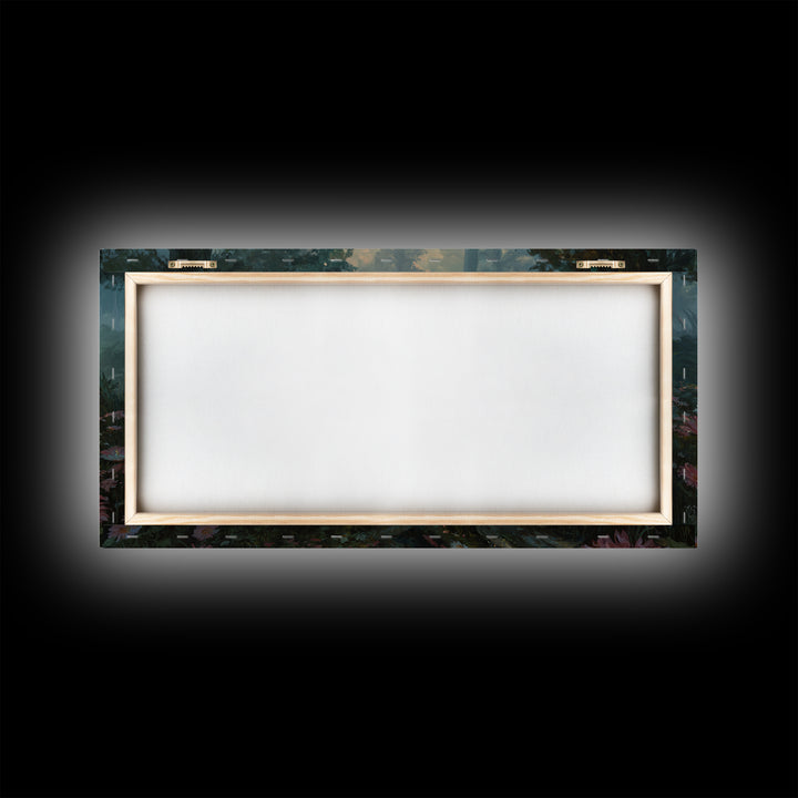 Fantasy Board Game Dragon Token Scene Framed Canvas Print, Game Room Art, Wall Decor, Game Room Decor, Fine Art, Play, GRA-2x1-7