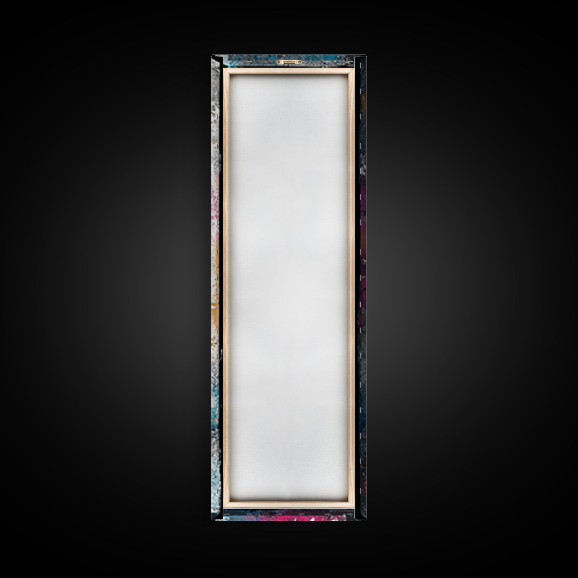 Graffiti Lettering Forms Without Readable Words Framed Canvas Print, Graffiti Art, Wall Art, Living Room Decor, Street, GRF-1x3-45