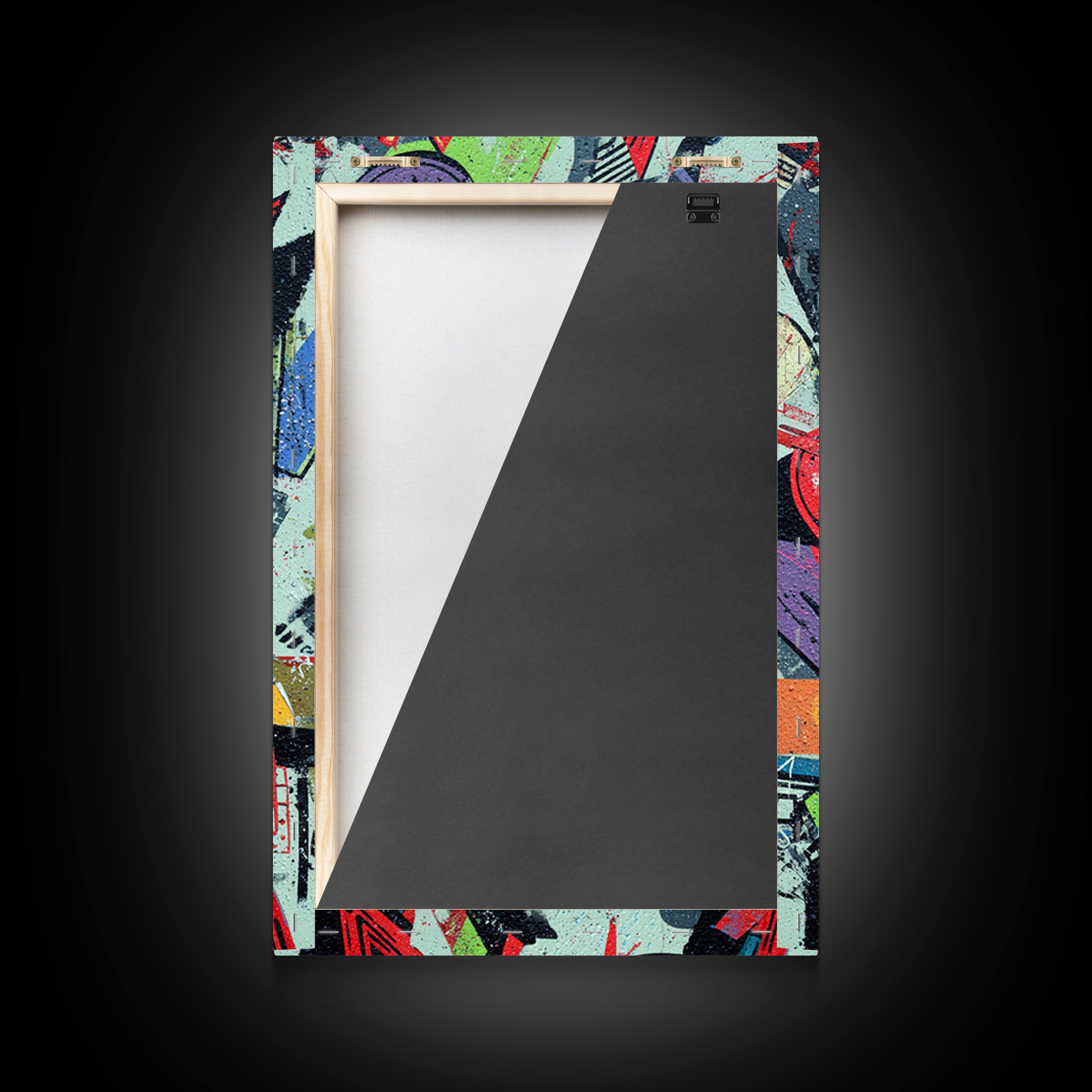Wildstyle Arrows and Loops as Abstraction Canvas Print, Graffiti Art, Canvas Art, Living Room Decor, Fine Art, Street, GRF-2x3-71