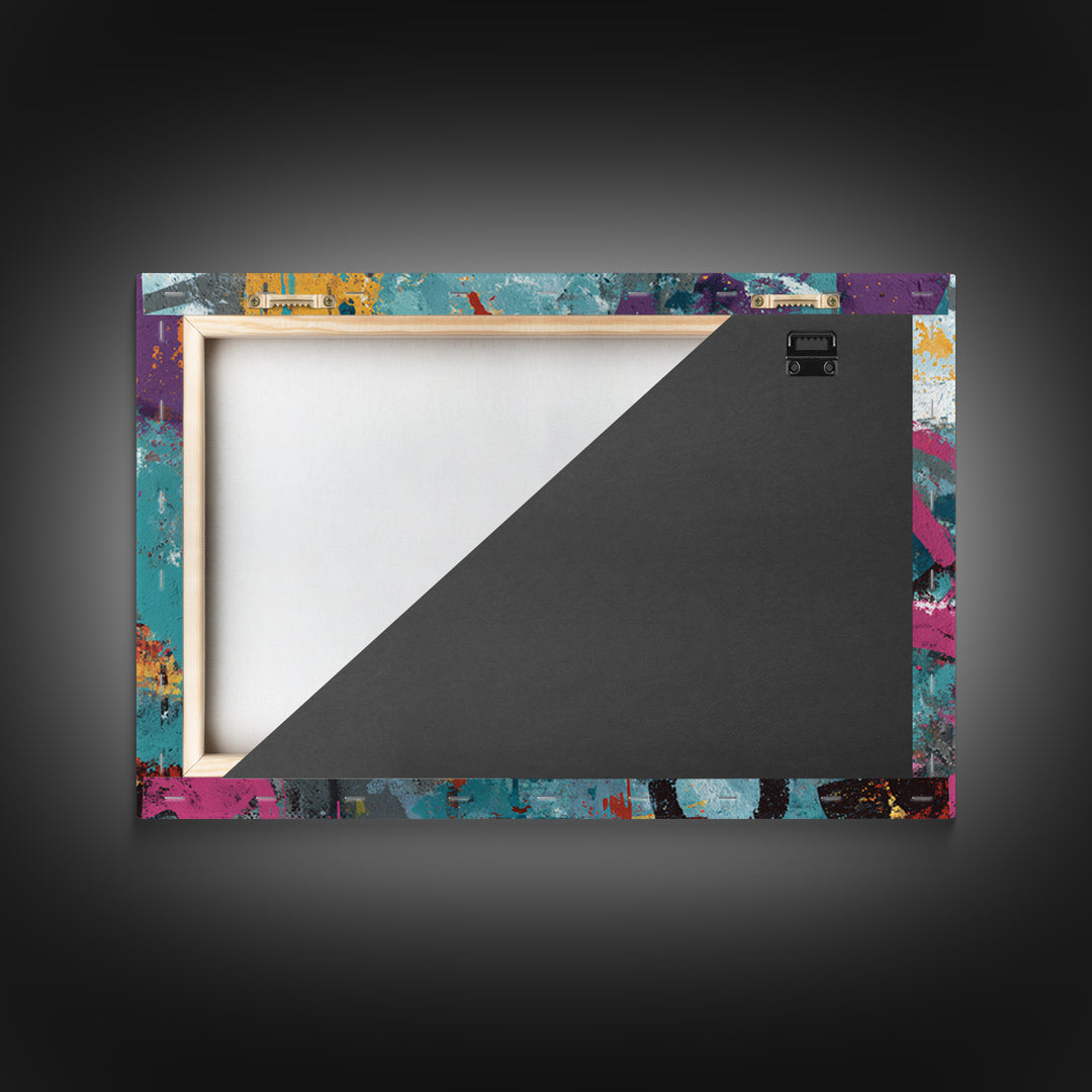 Wildstyle Arrows and Loops as Abstraction Canvas Print, Graffiti Art, Canvas, Living Room Decor, Abstract Art, Street, GRF-3x2-67