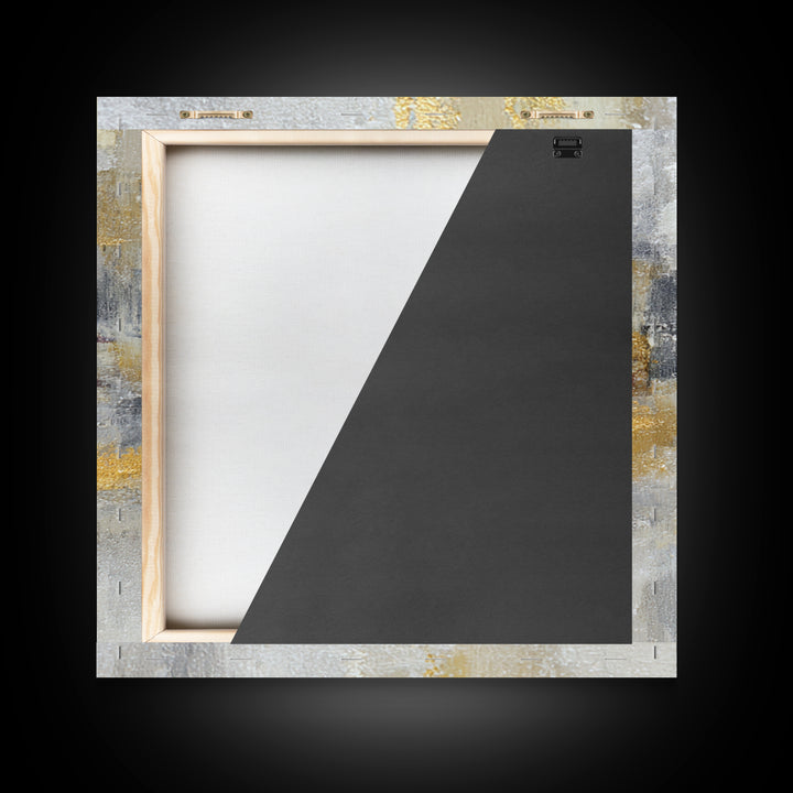 Gold Accented Abstract for Upscale Lobby Framed Canvas Print, Hotel Art, Boho Decor, Hotel Decor, Fine Art, Boutique, HOT-1x1-37