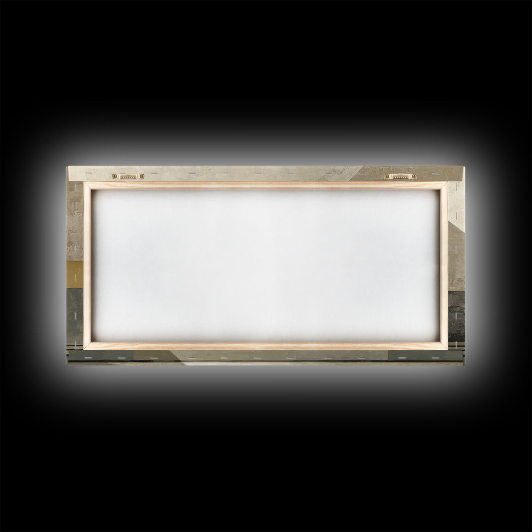 Minimal Architectural Arch Study Framed Canvas Print, Hotel Art, Mid Century Modern, Hotel Decor, Fine Art, Boutique, HOT-2x1-72