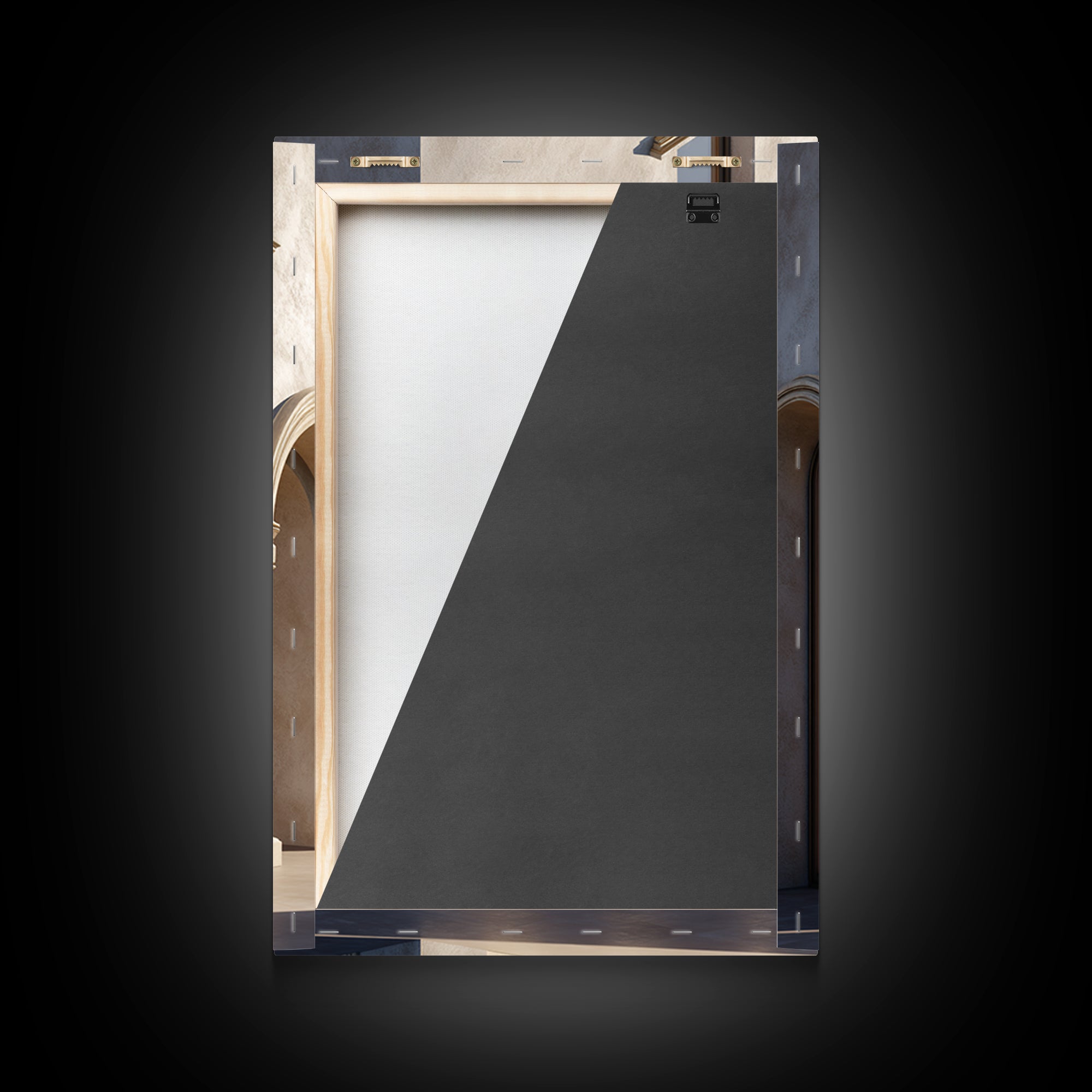Minimal Architectural Arch Study Framed Canvas Print, Hotel Art, Hotel Decor, Oil Painting, Boutique, Modern Wall Art, HOT-2x3-12