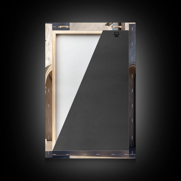 Minimal Architectural Arch Study Framed Canvas Print, Hotel Art, Hotel Decor, Oil Painting, Boutique, Modern Wall Art, HOT-2x3-12