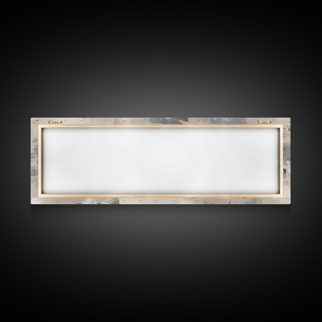 Sophisticated Neutral Abstract Framed Canvas Print, Hotel Art, Boho Decor, Hotel Decor, Fine Art, Boutique, Painting, HOT-3x1-89