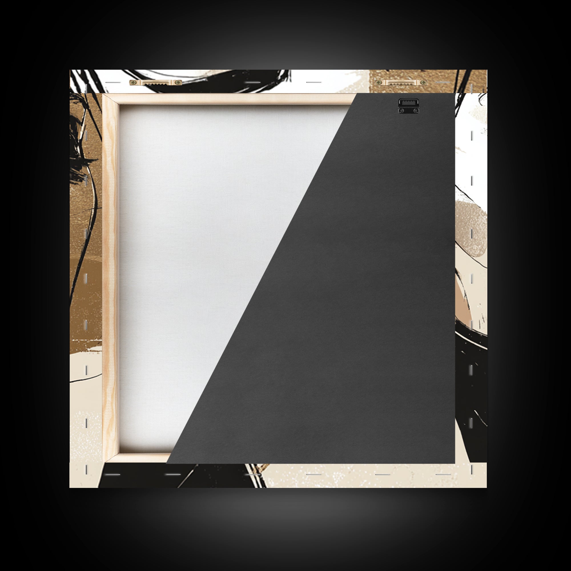Black and White Line Art Salon Figure Framed Canvas Print, Hair Salon Art, Black Wall Art, Living Room Decor, Fine Art, Style, HSA-1x1-7
