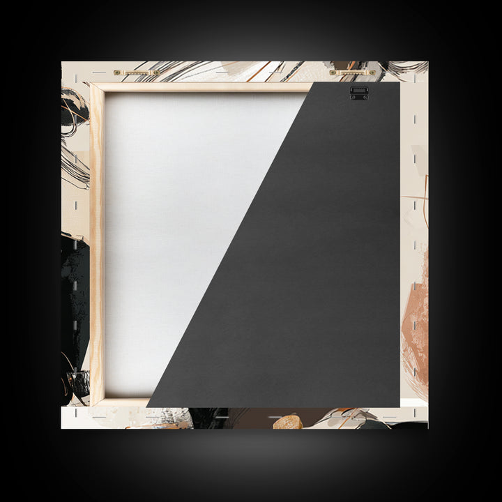 Black and White Line Art Salon Figure Framed Canvas Print, Hair Salon Art, Modern Decor, Living Room Decor, Fine Art, Style, HSA-1x1-79