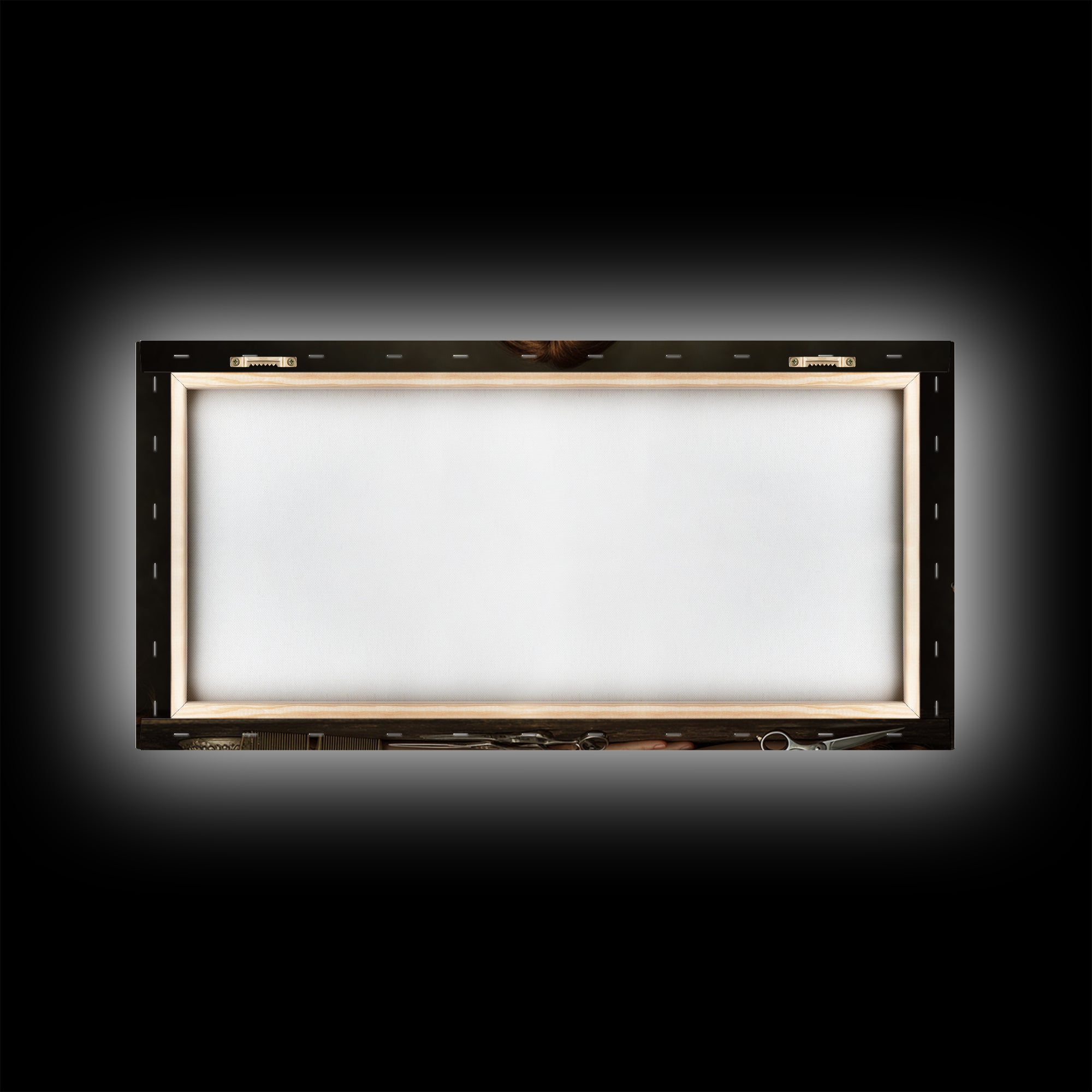 Glamour Face Portrait Framed Canvas Print, Hair Salon Art, Black Girl Art, Living Room Decor, Fine Art, Style, Modern Decor, HSA-2x1-100