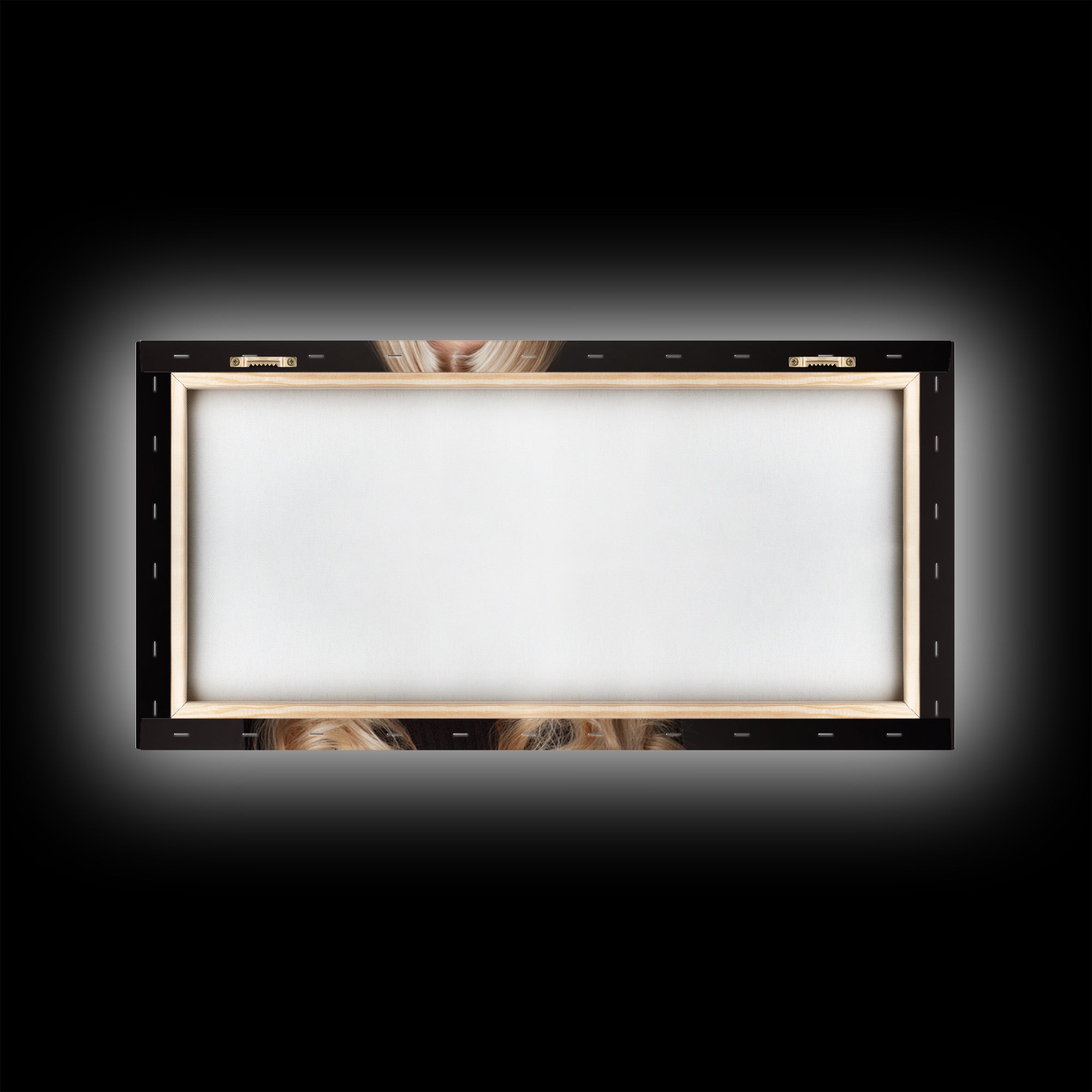 Blonde Waves Painted Framed Canvas Print, Hair Salon Art, Luxury Decor, Living Room Decor, Fine Art, Style, Printable Wall Art, HSA-2x1-12