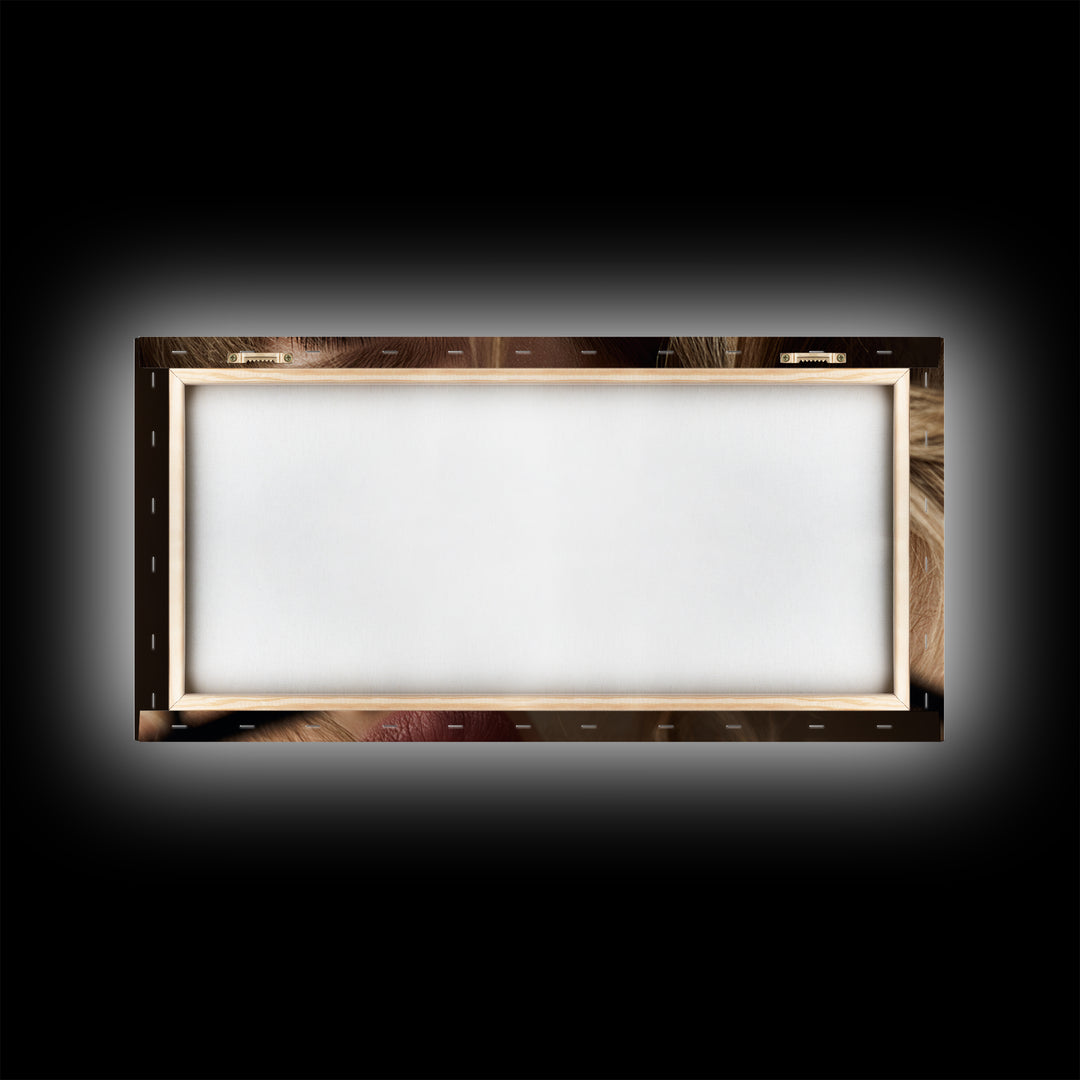 Glamour Face Portrait Framed Canvas Print, Hair Salon Art, Minimalist Decor, Living Room Decor, Fine Art, Style, Black Wall Art, HSA-2x1-28