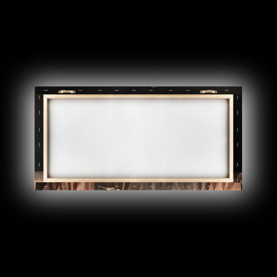 Baroque Mirror and Comb Still Life Framed Canvas Print, Hair Salon Art, Minimalist Decor, Living Room Decor, Fine Art, Style, HSA-2x1-37