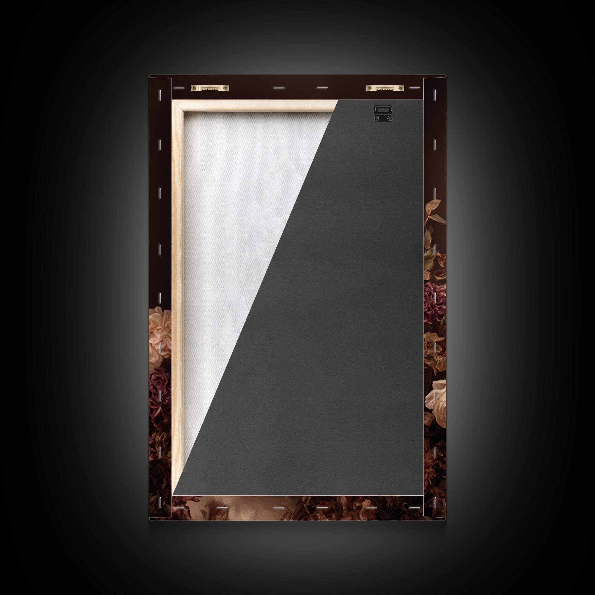 Makeup Palette and Flowers Arrangement Framed Canvas Print, Hair Salon Art, Statement Artwork, Living Room Decor, Style, HSA-2x3-26