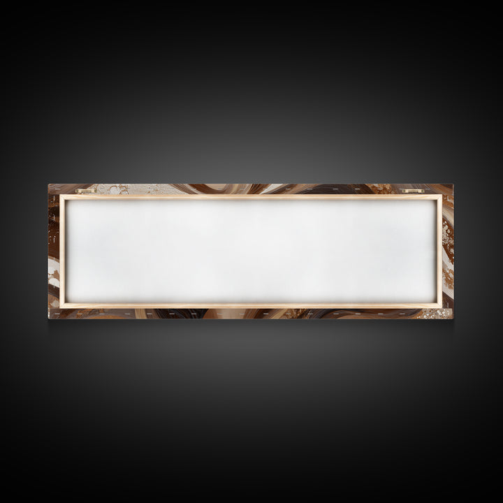 Fashion Portrait with Flowing Glossy Hair Framed Canvas Print, Hair Salon Art, Salon, Living Room Decor, Fine Art, Style, HSA-3x1-89