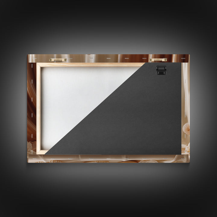 Baroque Mirror and Comb Still Life Framed Canvas Print, Hair Salon Art, Afrocentric Art, Living Room Decor, Fine Art, Style, HSA-3x2-45