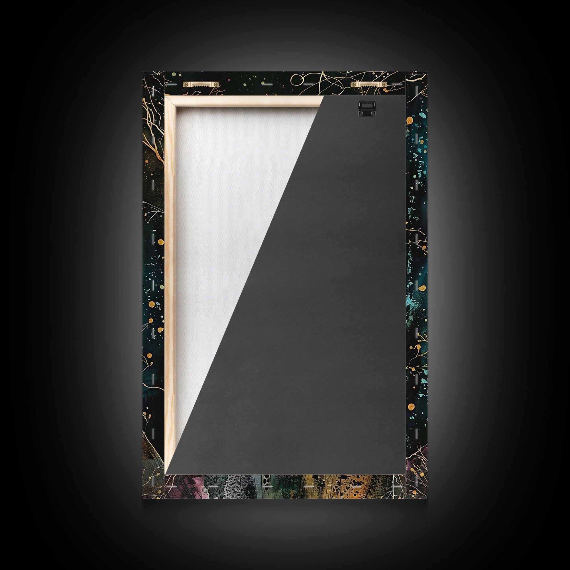 Cottage Core Ghost Decor, Cottagecore Halloween Art Framed Canvas Print, Unique Wall Art, Spooky Season Decor
