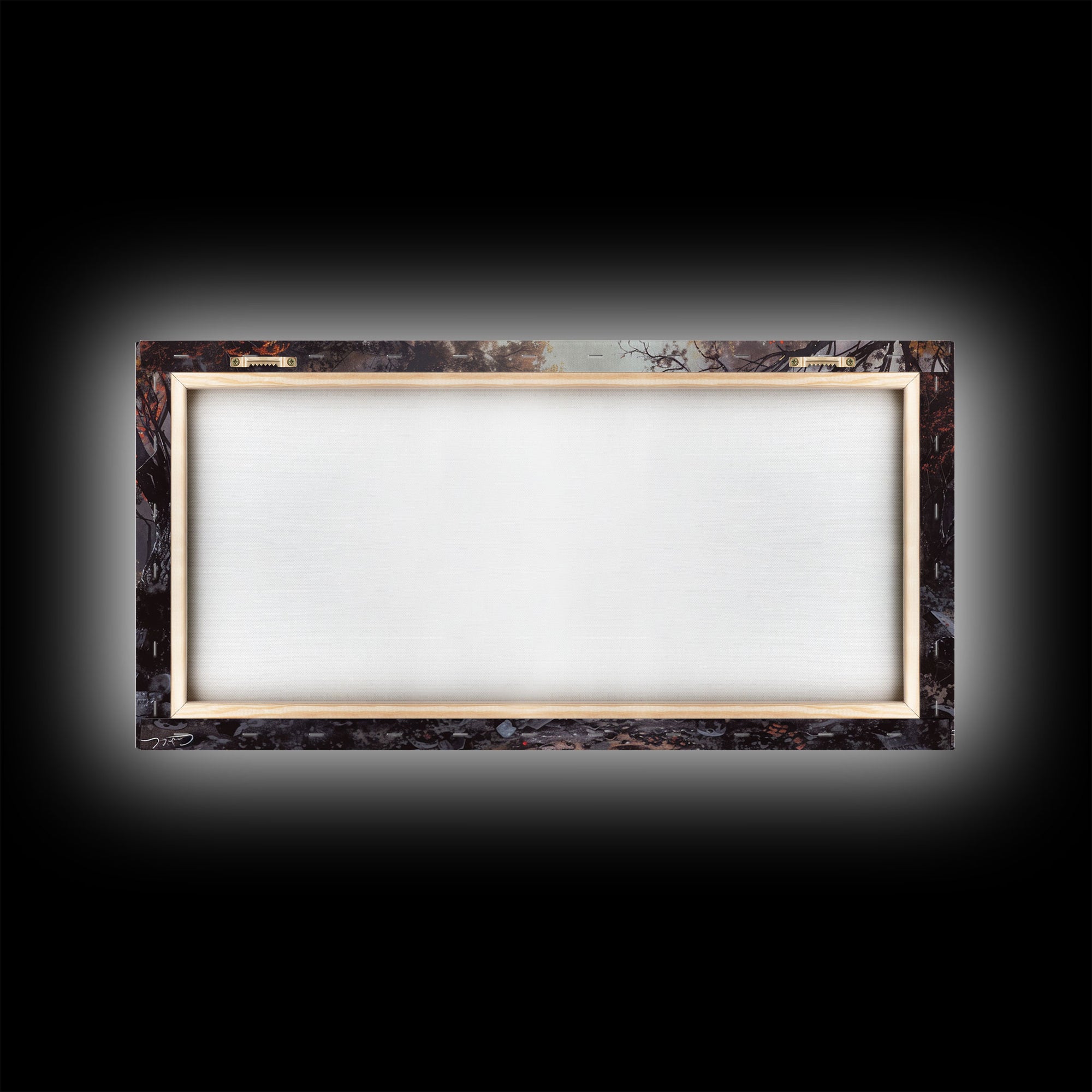 Haunted Cemetery Halloween Prop Framed Canvas Print | Spooky Season | Spooky Wall Art | Halloween Decor | Creepy Art Prints
