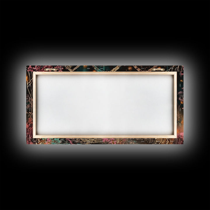 The Witch's Library Framed Canvas Print - Spooky Season Wall Art - Spooky Season - Spooky Decor - Halloween Wall Art