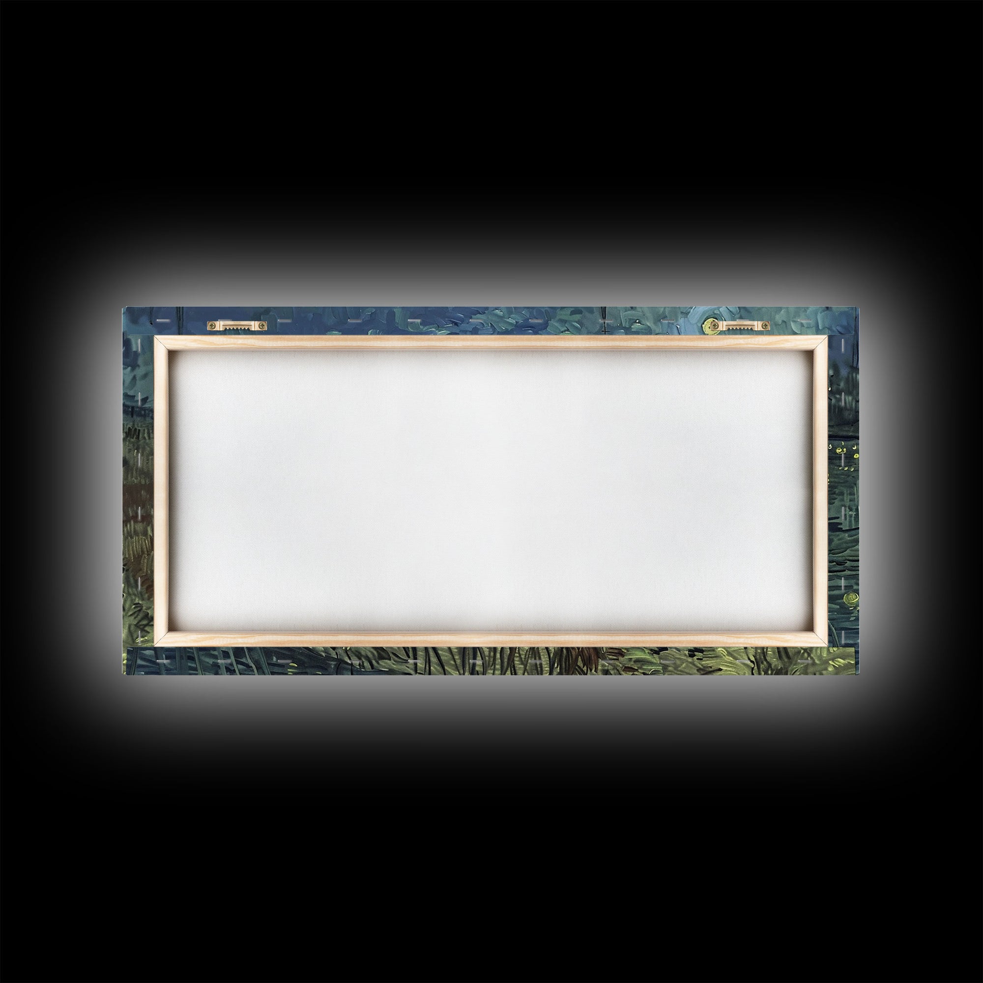 London at Midnight, Framed Canvas Print, Starry Night Inspired Victorian London, Dark Academia Halloween Wall Art