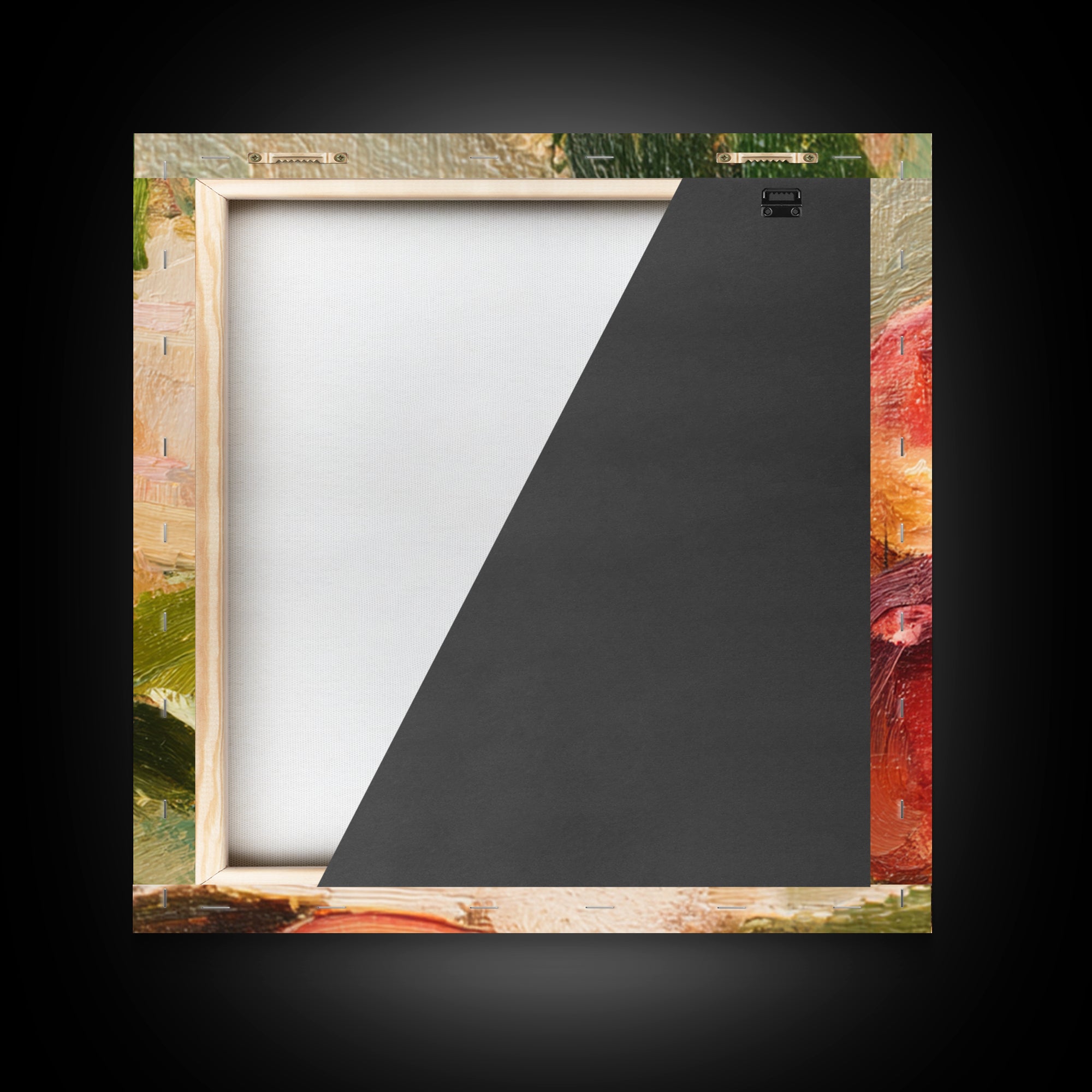 Still Life of Peaches Framed Canvas Print, Impressionist Art, Modern Wall Art, Living Room Decor, Fine Art, Impression, IMP-1x1-47