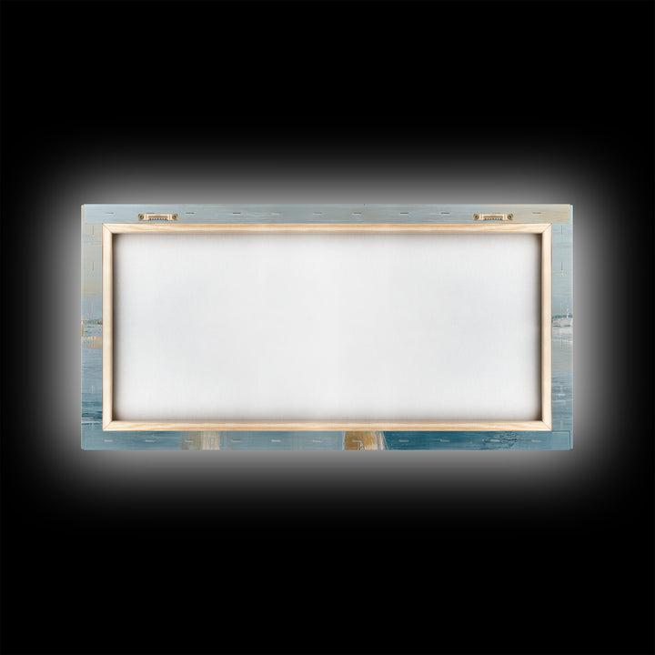 Sailboats on a Bright Sparkling Harbor Canvas Print, Impressionist Art, Horizontal Wall Art, Living Room Decor, Oil Painting, IMP-2x1-77