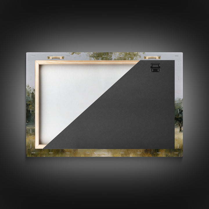 Apple Tree in Summer Orchard Framed Canvas Print, Impressionist Art, Gallery Decor, Living Room Decor, Fine Art, Impression, IMP-3x2-69