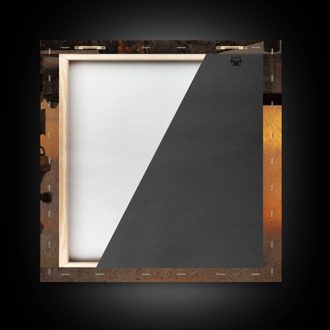 Warehouse Crane Silhouette Canvas Print, Industrial Art, Modern Art, Living Room Decor, Fine Art, Foundry, Modern Decor, IND-1x1-31